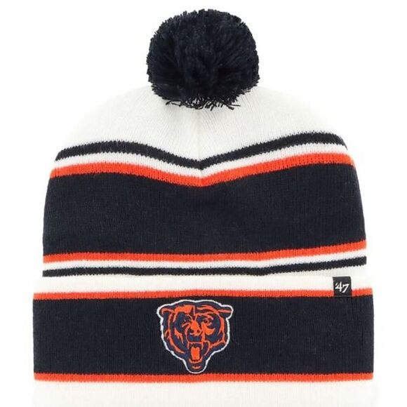 47 Brand Other - '47 Men's Beanie Hat‎ Cap One Size White Youth Chicago Bears Stripling Cuff Knit